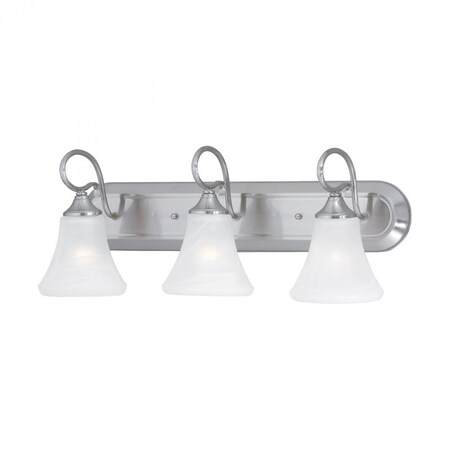 Thomas Elipse 3-Light Wall Lamp in Brushed Nickel SL744378